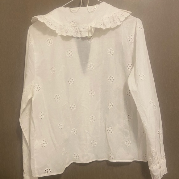 SOLD! Gorgeous Zara embroidered and lace blouse small - Picture 3 of 6